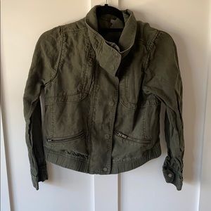 ATHLETA 100% LINEN BOMBER